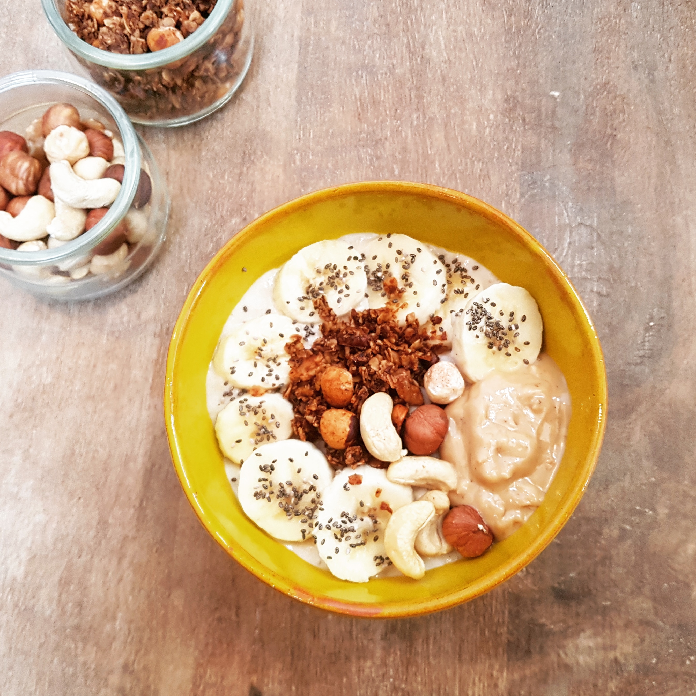 Porridge Banane et Beurre de Cacahuète
