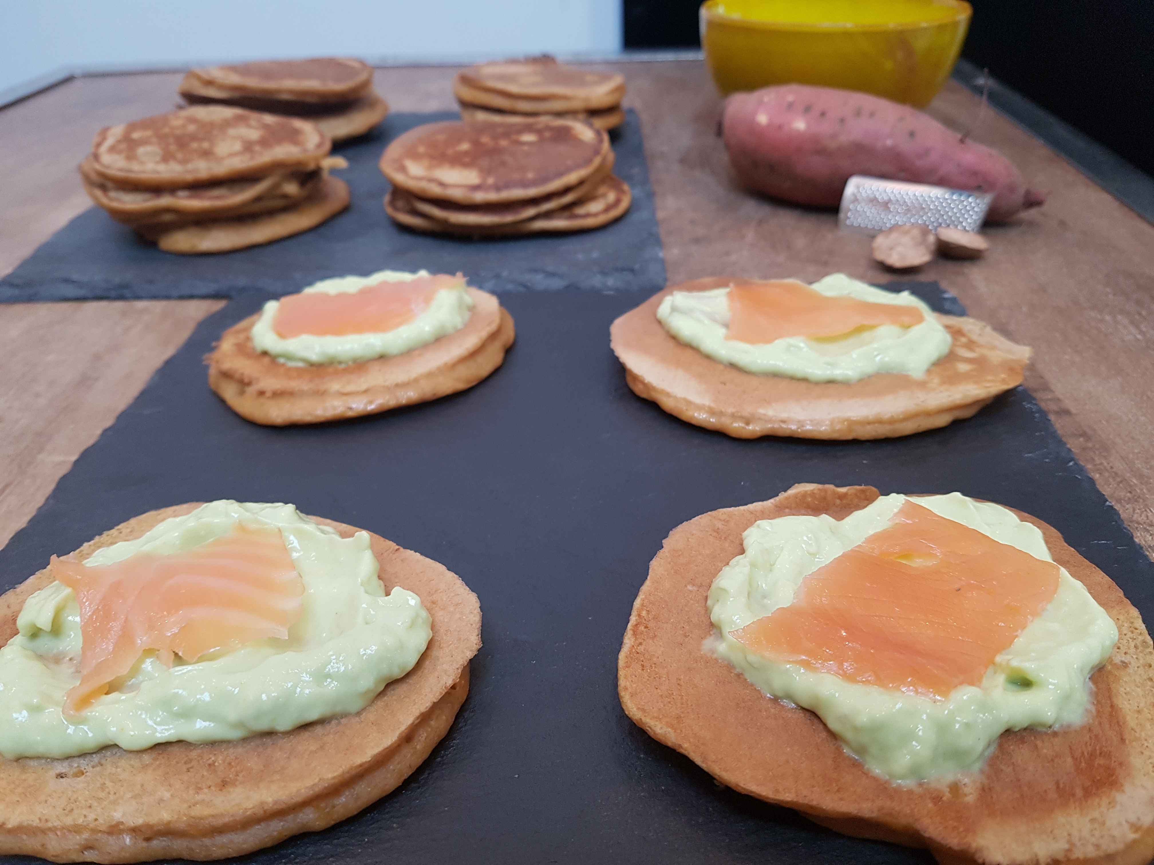 Pancakes Patate douce sans beurre 