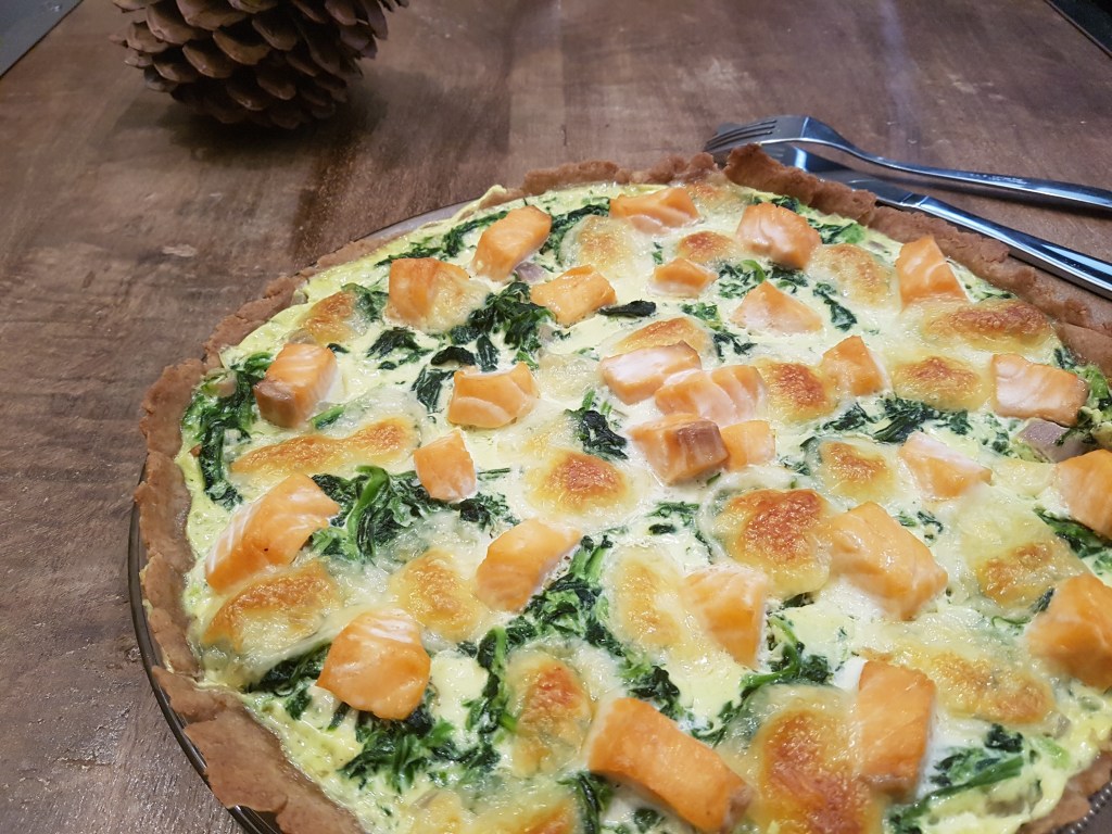 Tarte saumon et epinards