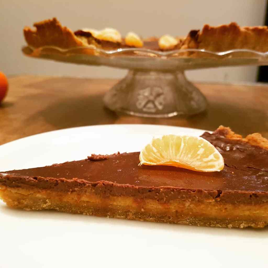 Tarte chocolat et clementine