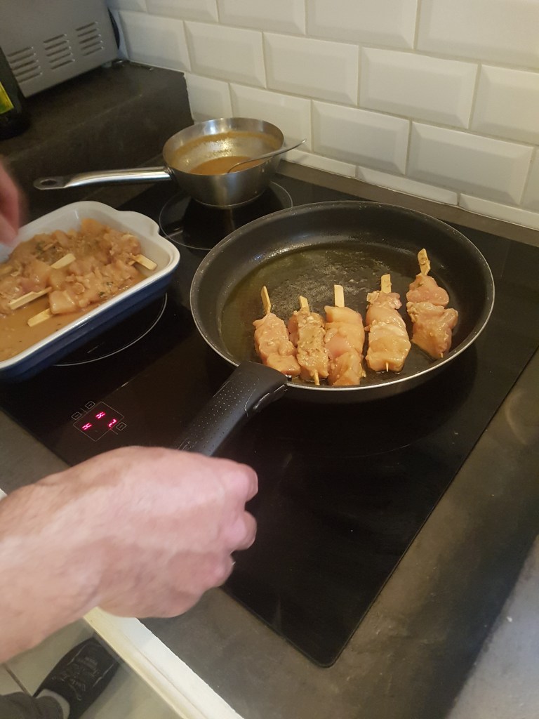 Recette de brochettes de poulet 