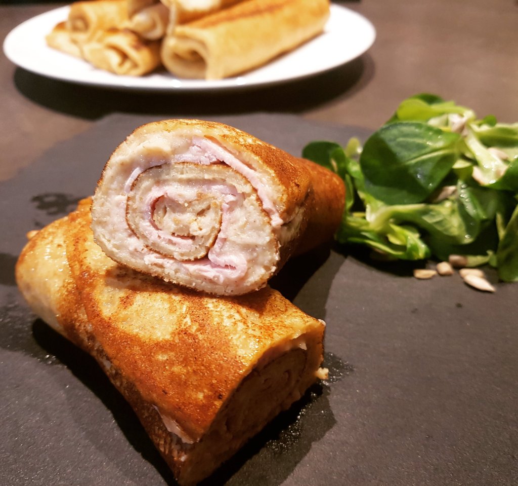Crêpe au jambon sans lactose