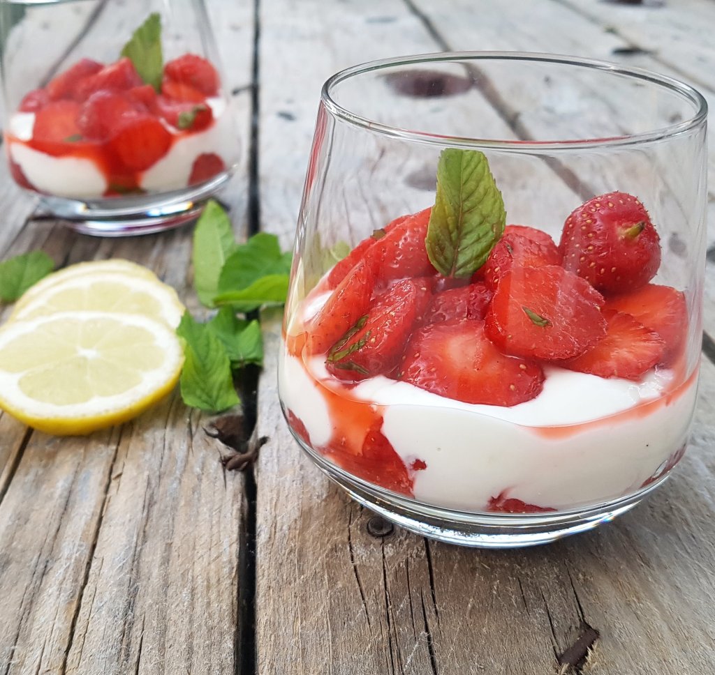 Verrine dessert fraise 