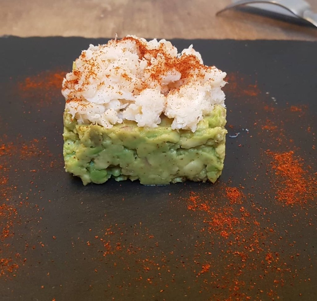 Tartare avocat et crabe