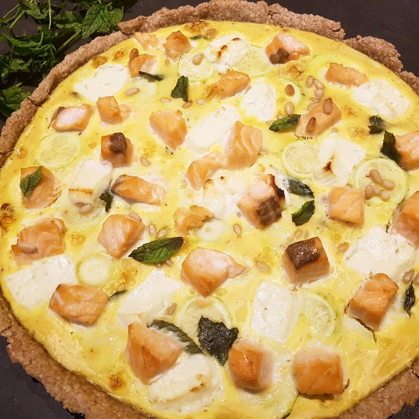tarte courgette et saumon