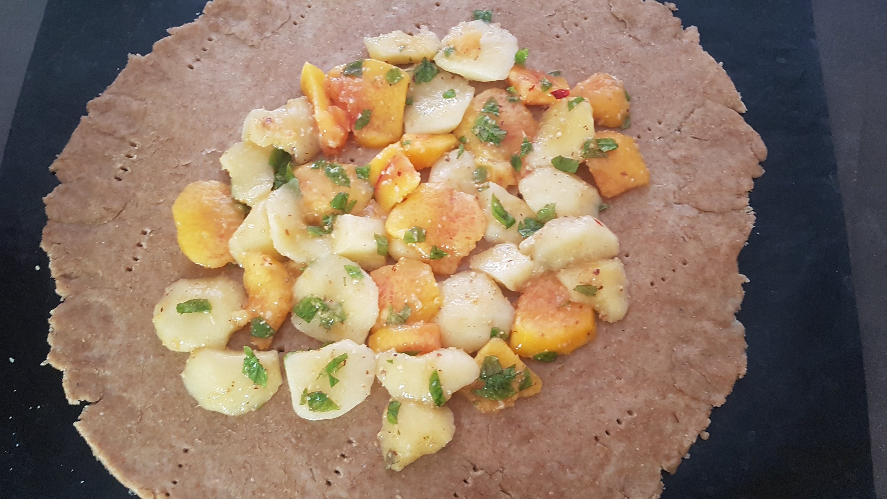 tarte rustique fruits d  ete