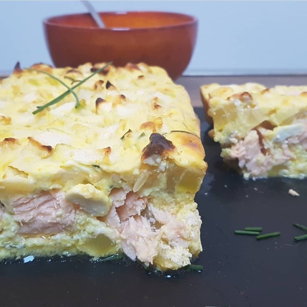 flan saumon courgette