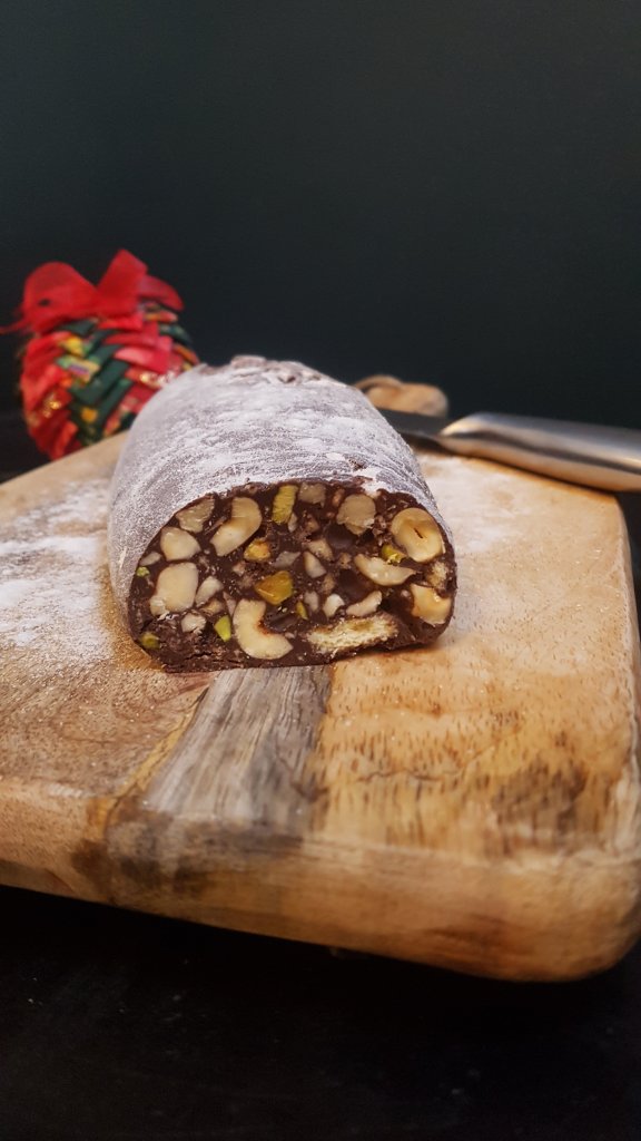 saucisson au chocolat sans beurre