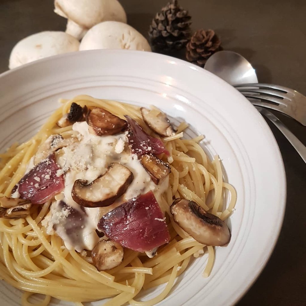 recette de pates aux champignons