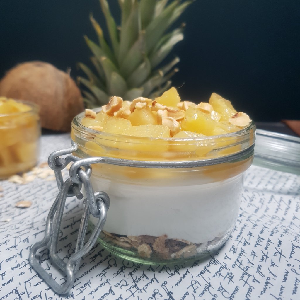 verrine dessert ananas coco