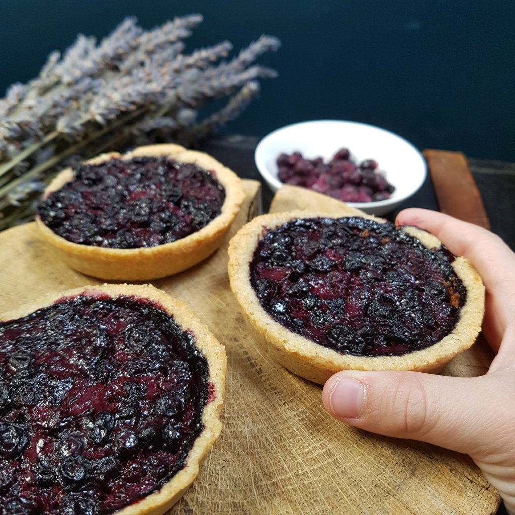 recette tartelettes aux myrtilles sans beurre