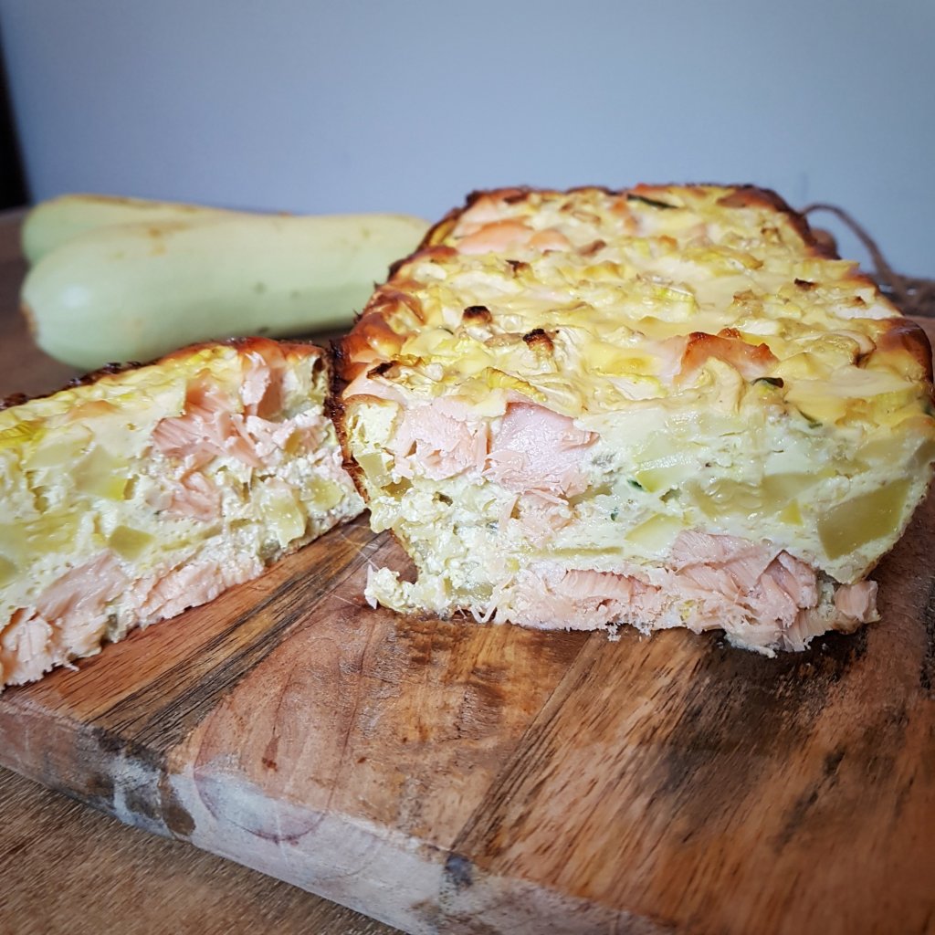 Flan salé léger au saumon 