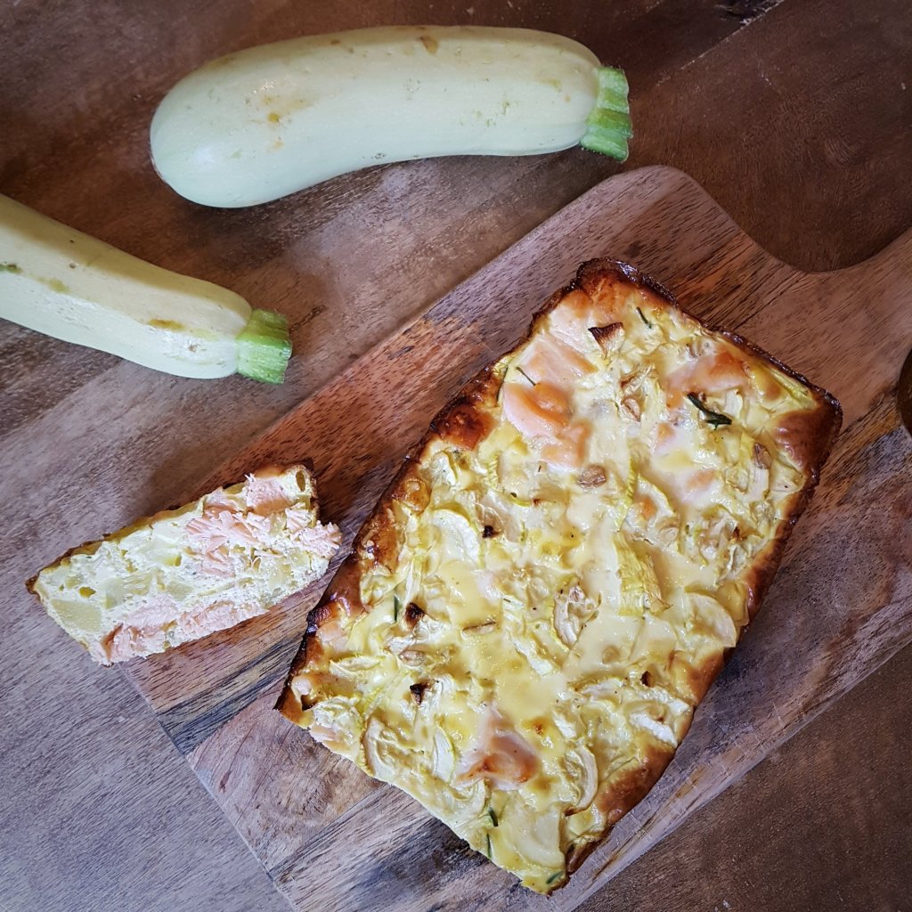 Flan salé Saumon et Courgette
