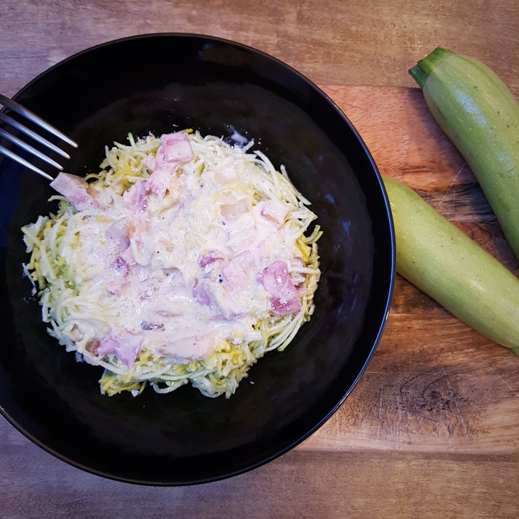 Carbonara de Courgettes healthy