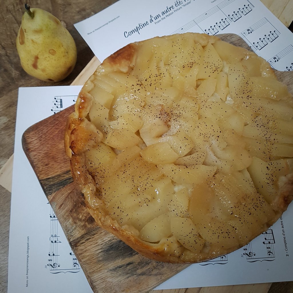 Tarte-Tatin-de-poires-moins-sucree Tarte Tatin de poires moins sucrée