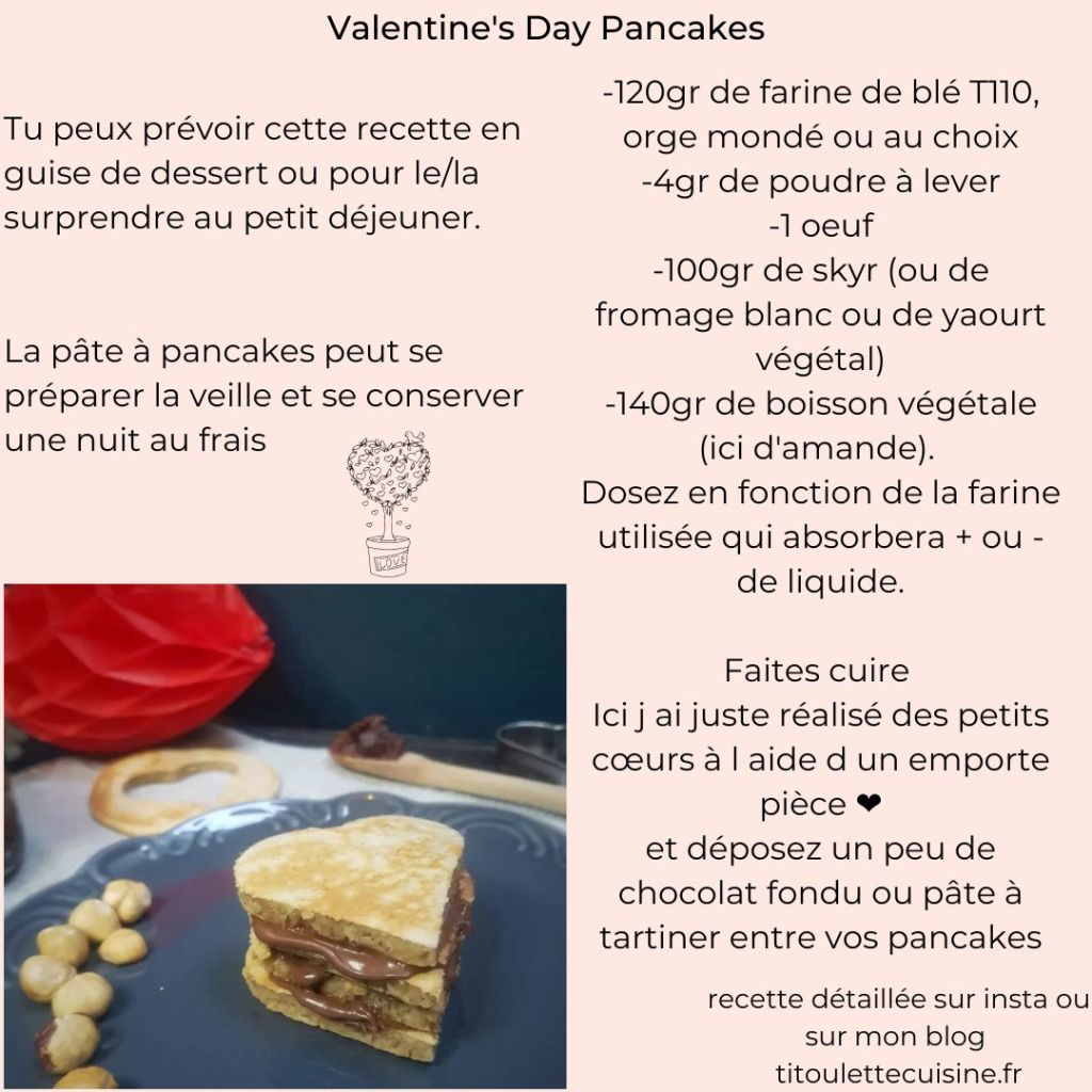 idées recettes saint valentin