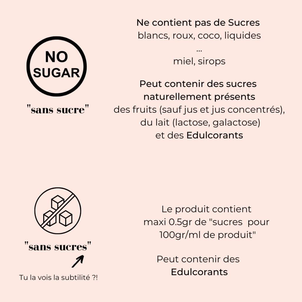 produit sans sucre