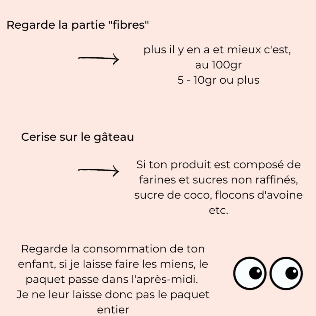 choisir biscuit moins sucrés