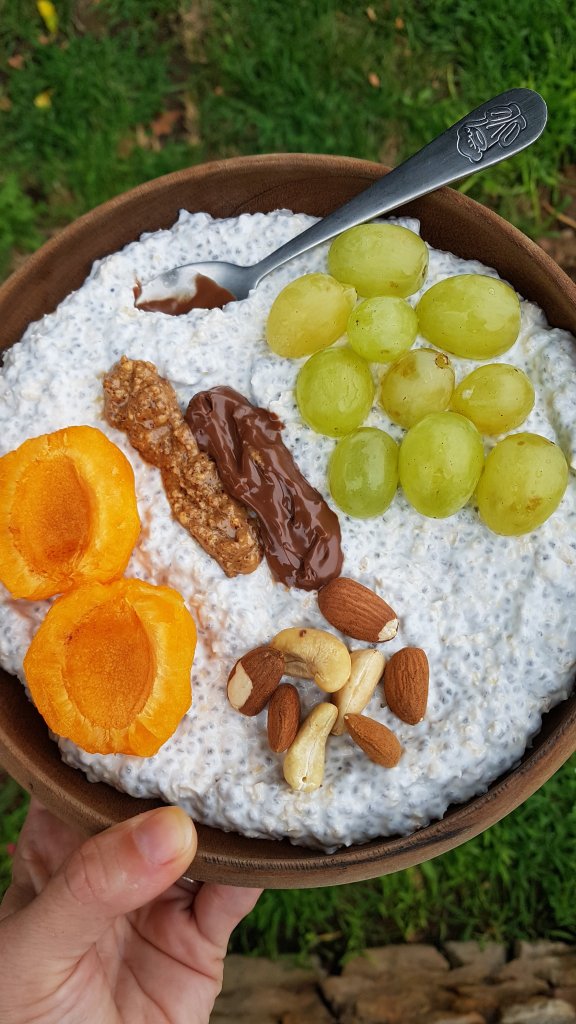 Pudding de chia et avoine sans sucre