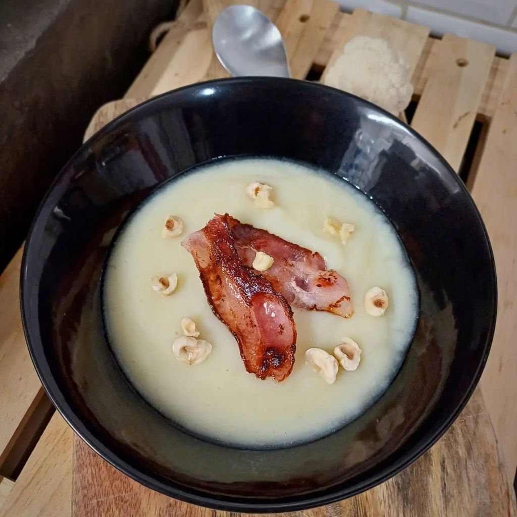 recette Velouté de chou fleur et lard
