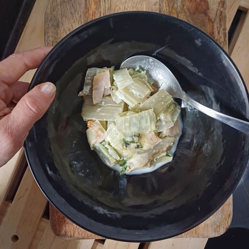 recette Gratin de côtes de blettes au bleu
