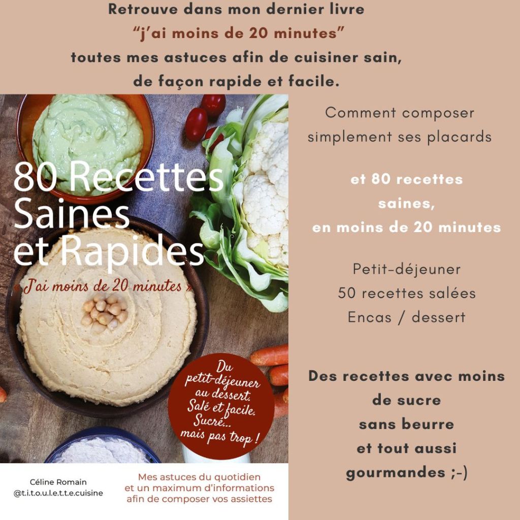livre de recettes saines et rapides