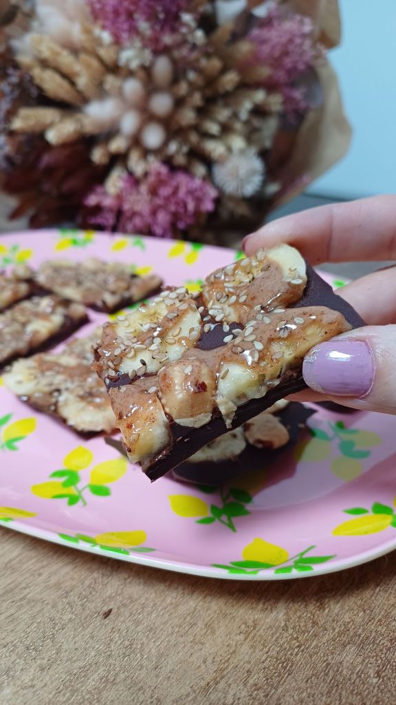 recette Carrés chocolat banane noisettes sans sucre