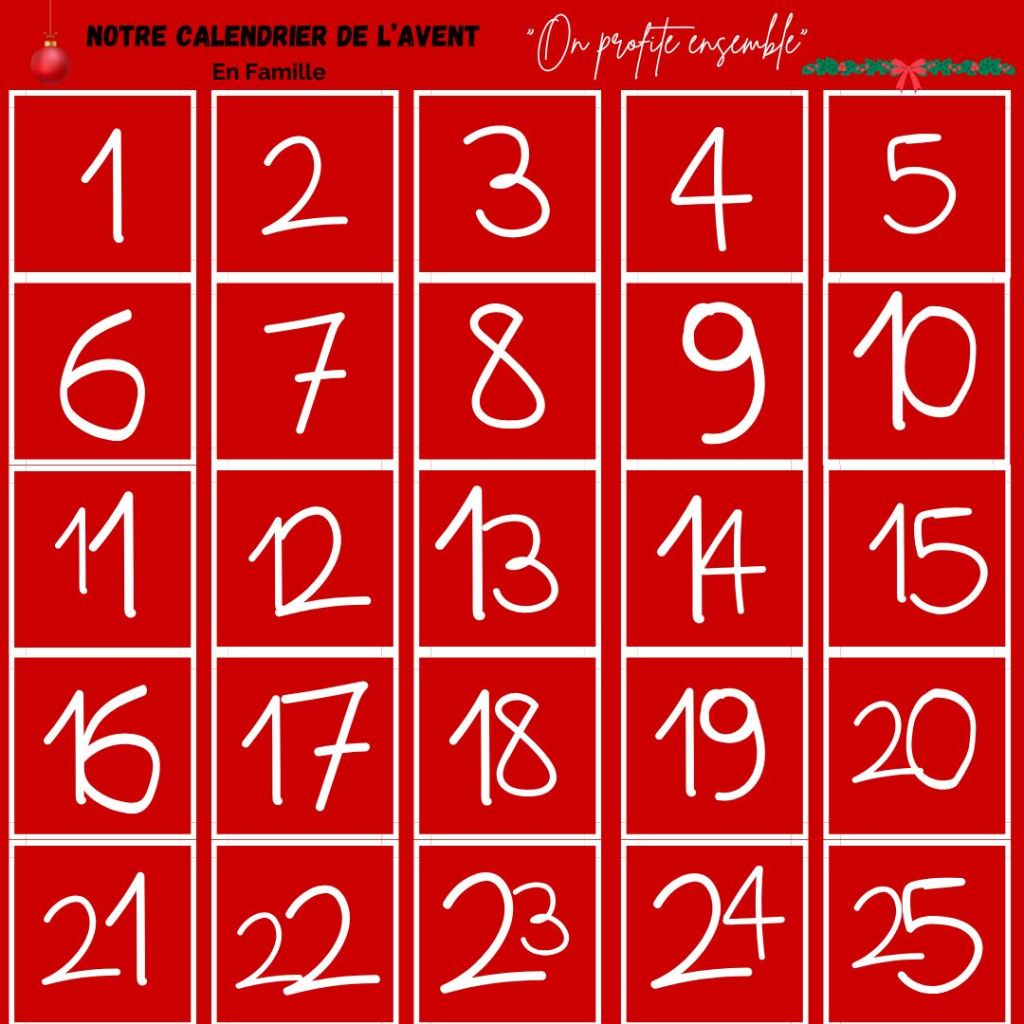 diy calendrier de l'avent à fabriquer