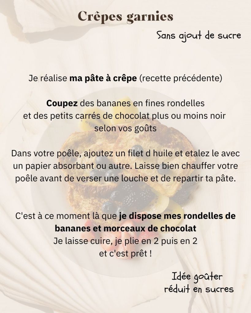 recette crepe garnies gouter