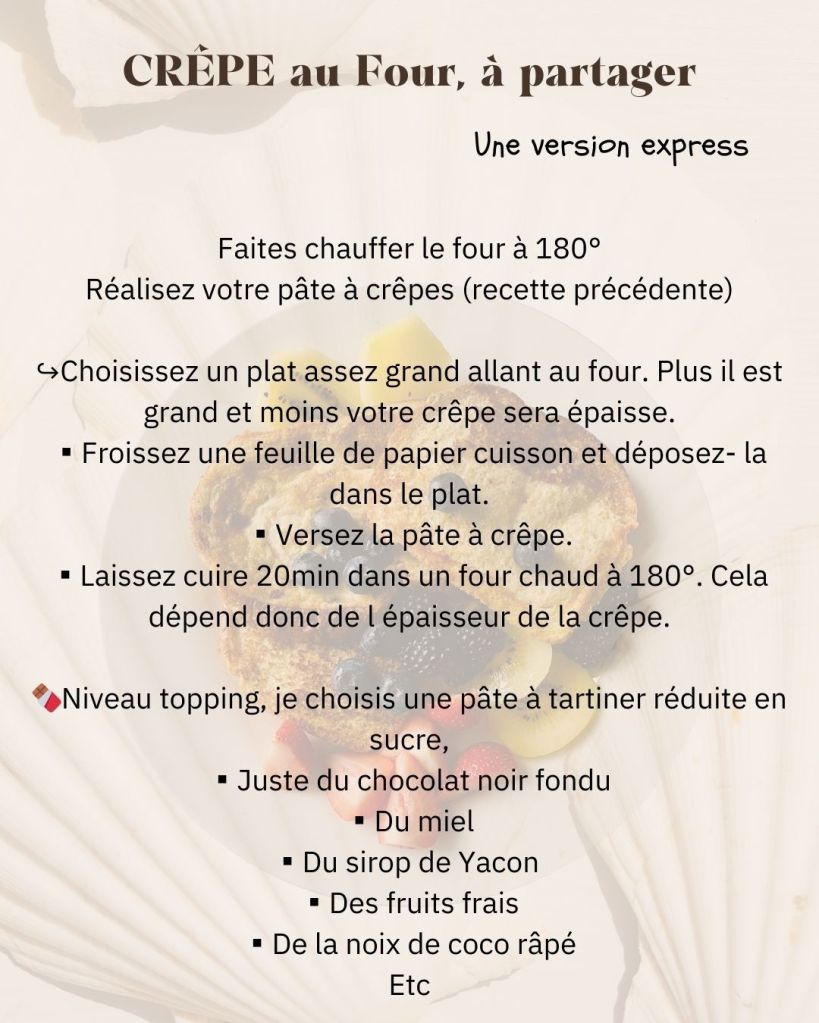 recette crepe au four facile