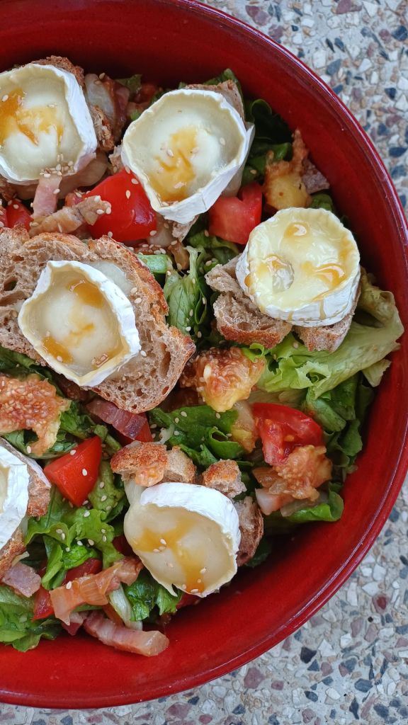 recette Salade chèvre chaud et figues